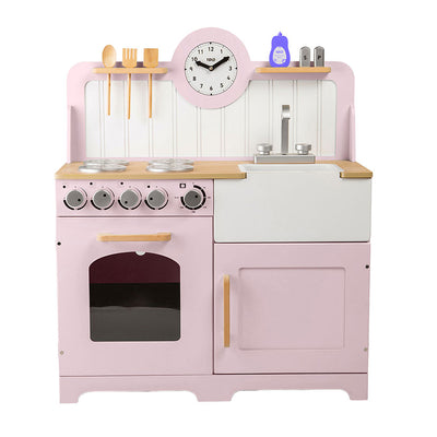 Tidlo Wooden Play Kitchen rural rural, 7dlg.