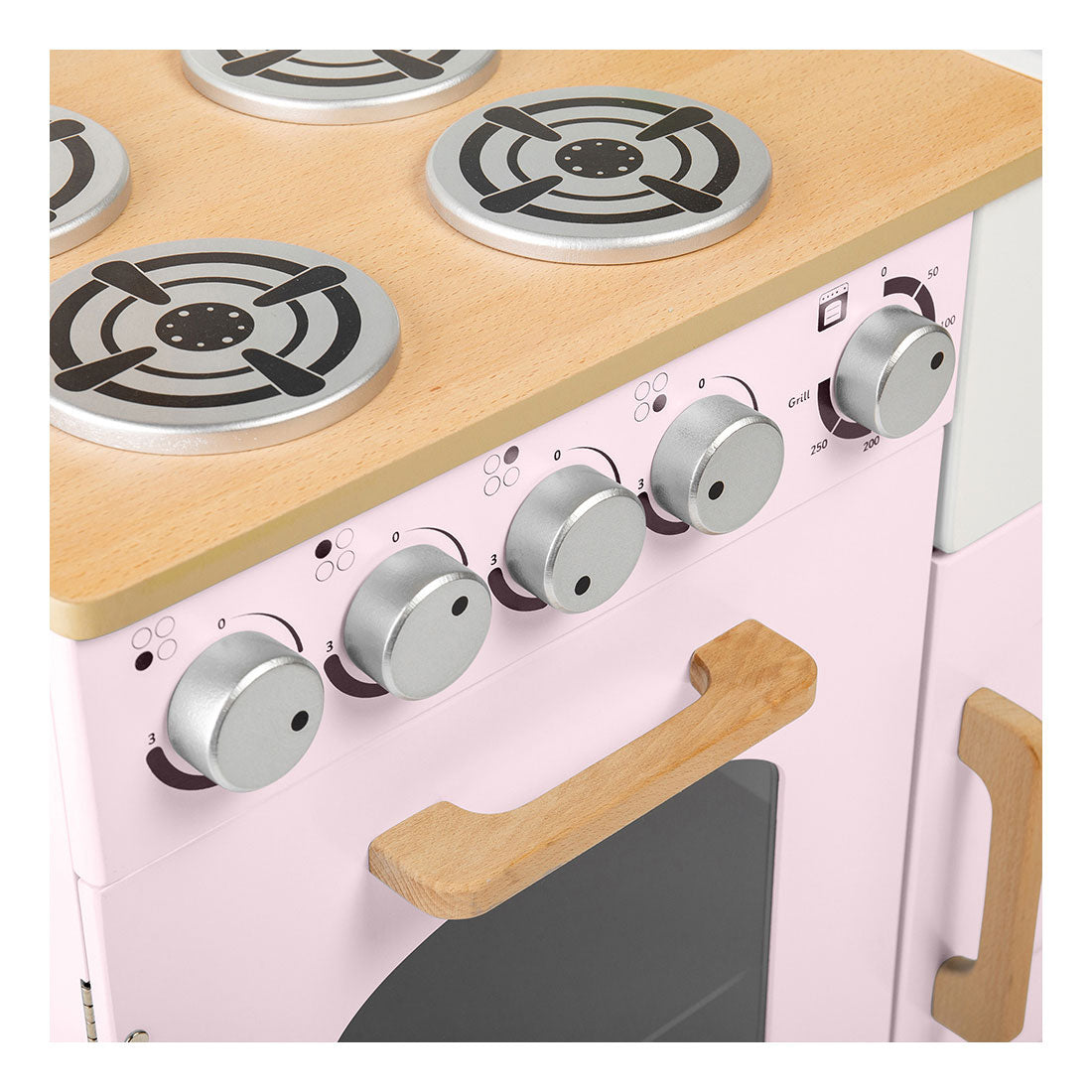 Tidlo Wooden Play Kitchen rural rural, 7dlg.