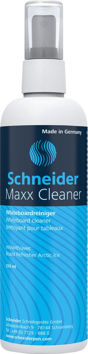Schneider instruments d'écriture Schneider nettoyant pour tableau blanc - bouteille 250 ml - s-129801