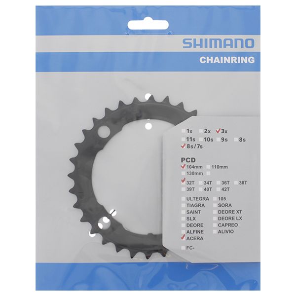 Shimano Chain Top Acera 104 mm FCM361 Black 32T