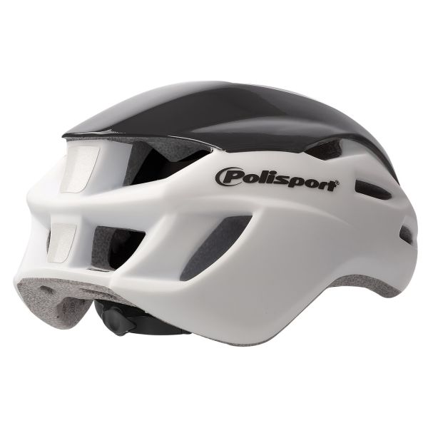Polisport Casque Aero Road Matt White Shine Black Jaune M 55-58CM