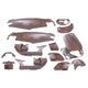 Edge Stocking Runner jusqu'à l'année de construction 08-2005 15 pièces Audi Brown Metallic