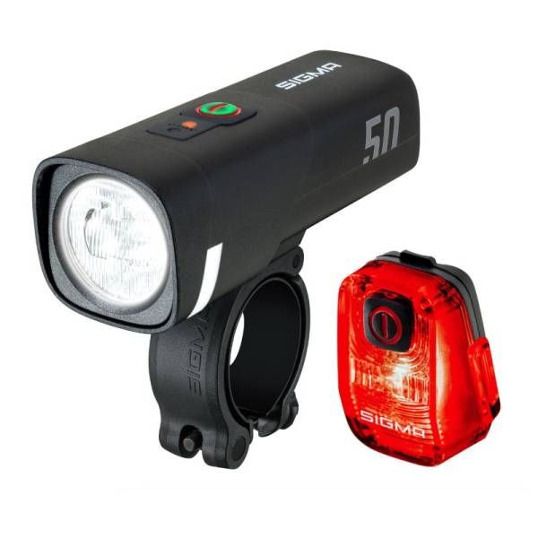 Sigma ensemble d'éclairage aura 50 + nyte 10 rechargeable par usb