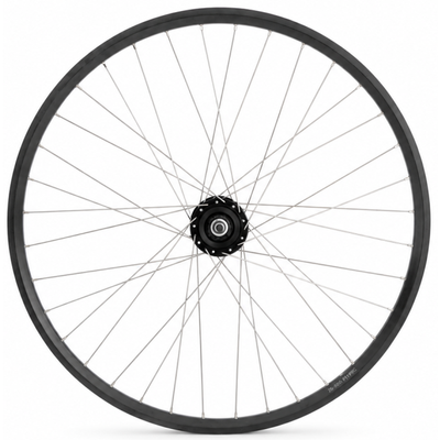 Roue avant Shimano 28 x 1 4'' aluminium jante zac 2000 - dynamo moyeu dh-c6000-3n - frein à rouleaux - noir argent