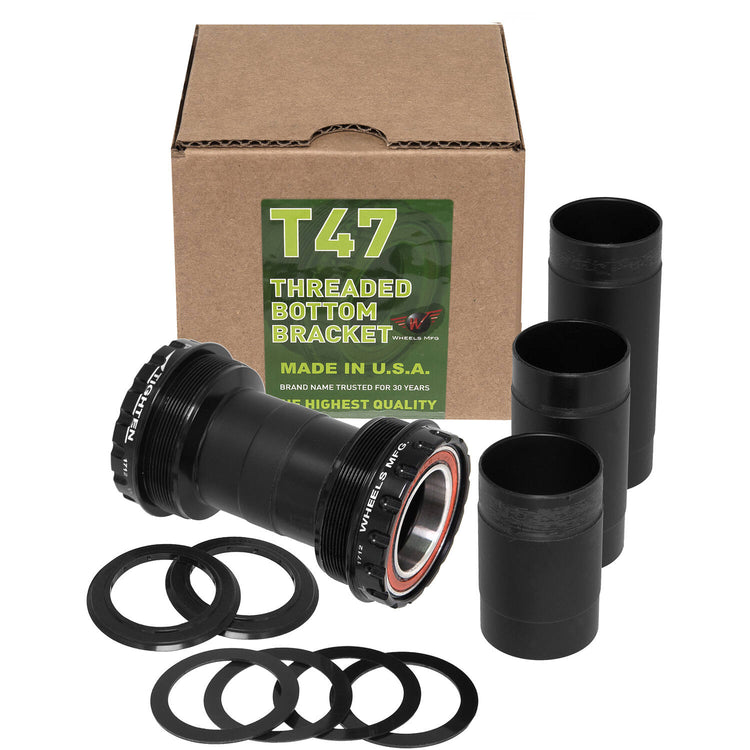 Roues roues de fabrication du support de fond MFG T47 Shimano Outboard 24 mm ACB noir