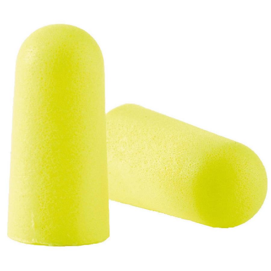 Bouchons d'oreilles 3m néons jaunes souples (250 paires)