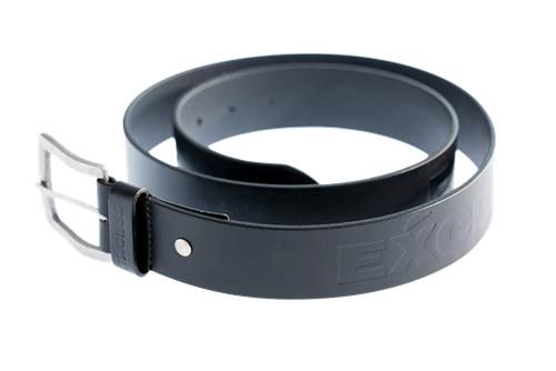 Ceinture en cuir noir 95cm