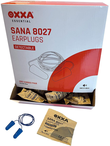 Bouchons d'oreilles Oxxa sana 8027 avec cordon (200 paires)