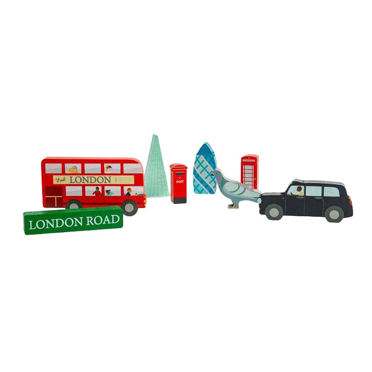 Bigjigs Wooden London Chunky Puzzle, 8e.