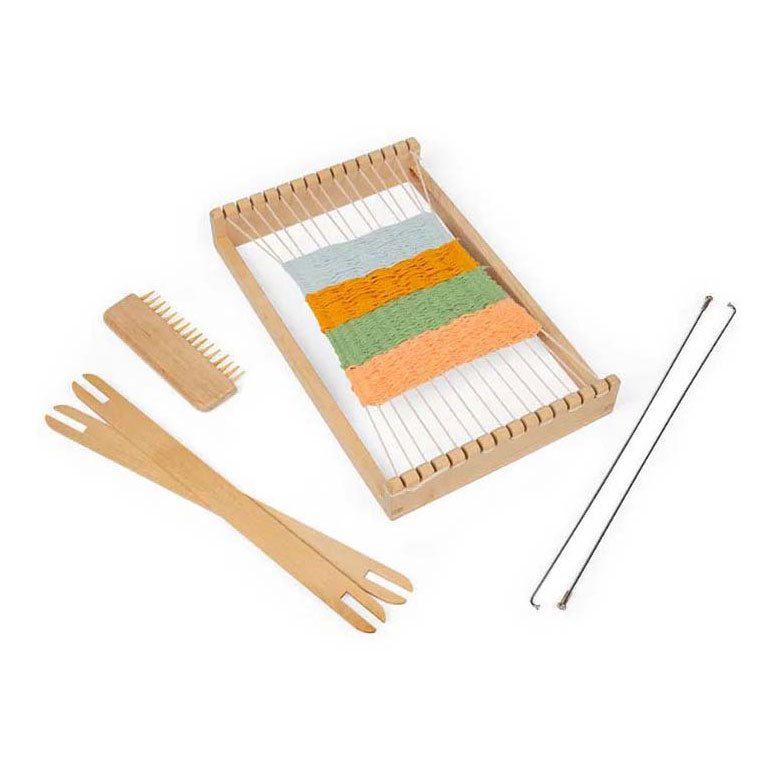 Bigjigs Set Windows de tissage en bois, 10dlg.
