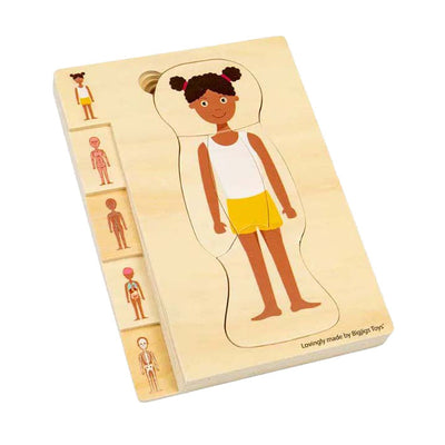 Bigjigs anatomiepuzzel en bois - fille, 26e.