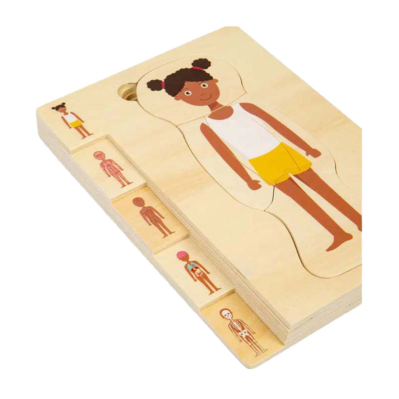 Bigjigs anatomiepuzzel en bois - fille, 26e.