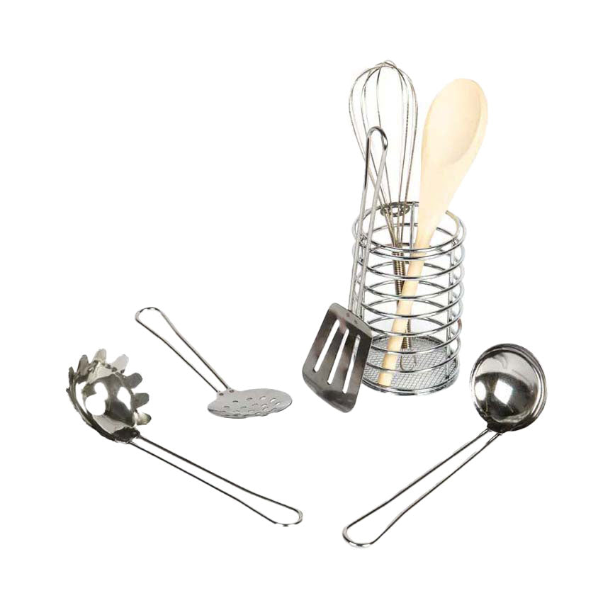 Bigjigs Cutlery Jar, 6dlg.