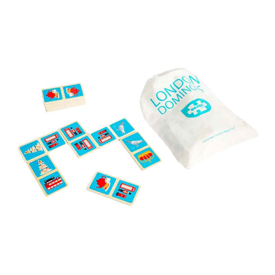 Bigjigs Wooden London Dominospel, 28dlg.