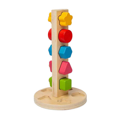Bigjigs en bois Moeren-enatertoren, 11dlg.