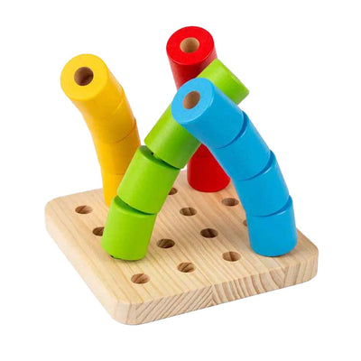 Bigjigs Board Board Pin tremblant, 17dlg.
