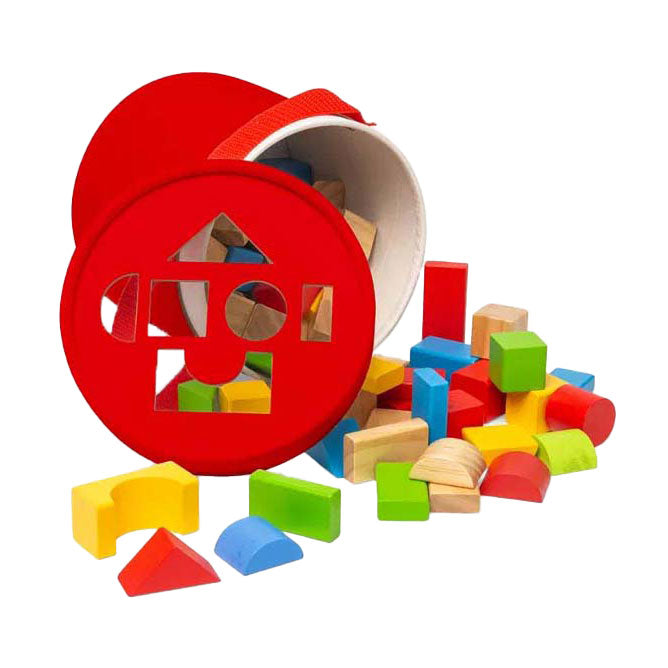 Bigjigs Blocs de couleur en bois, 80dlg.