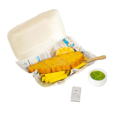 Bigjigs Fish and Fries Play Set, 26dlg.