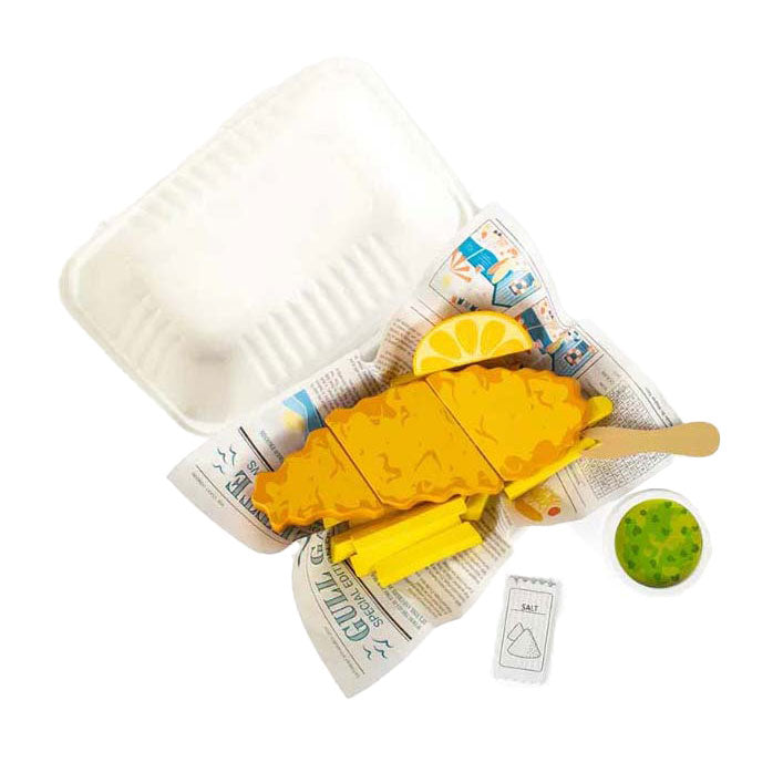 Bigjigs Fish and Fries Play Set, 26dlg.