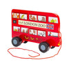 Figurine à tirer en bois pour bus de Londres Bigjigs