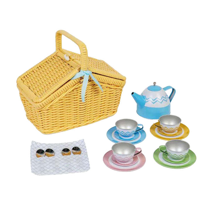 Bigjigs Picnic Set en panier, 18dlg.