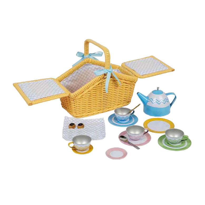 Bigjigs Picnic Set en panier, 18dlg.