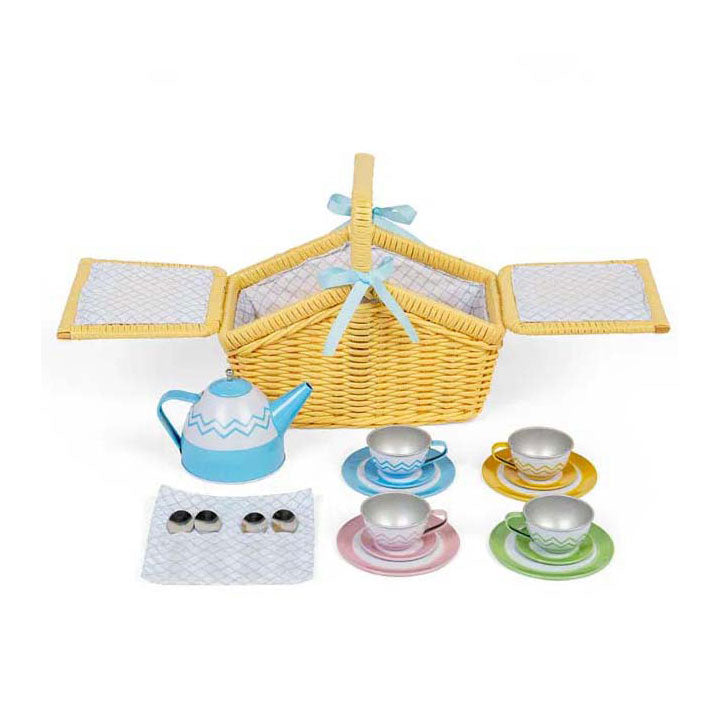 Bigjigs Picnic Set en panier, 18dlg.