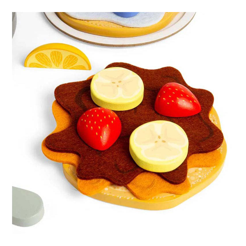 Bigjigs en bois des crêpes en bois set, 16dlg.