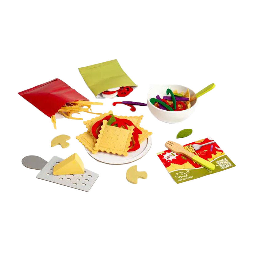 Bigjigs Pâtes pour deux jeux de jeu, 64dlg.