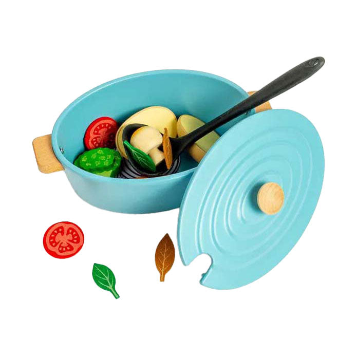 Bigjigs Wooden Stew Play Set, 17dlg.