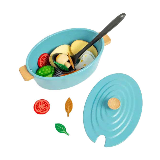 Bigjigs Wooden Stew Play Set, 17dlg.