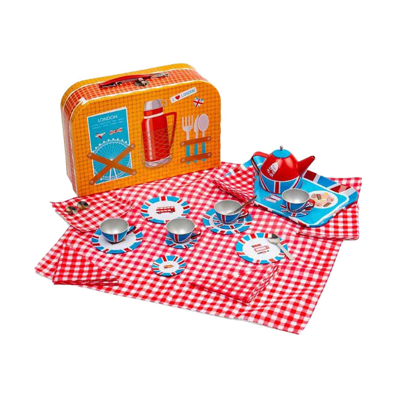 Bigjigs London Tea set play set, 24dlg.