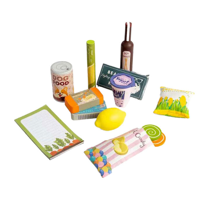 Set de jeu de shopping en bois Bigjigs, 17dlg.