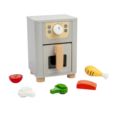 Ensemble de jeu de friteuse à air en bois Bigjigs, 5 pièces.