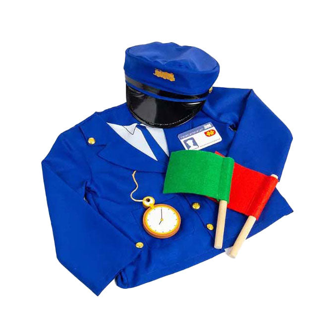 Bigjigs Train Machinist Reds Set avec des accessoires