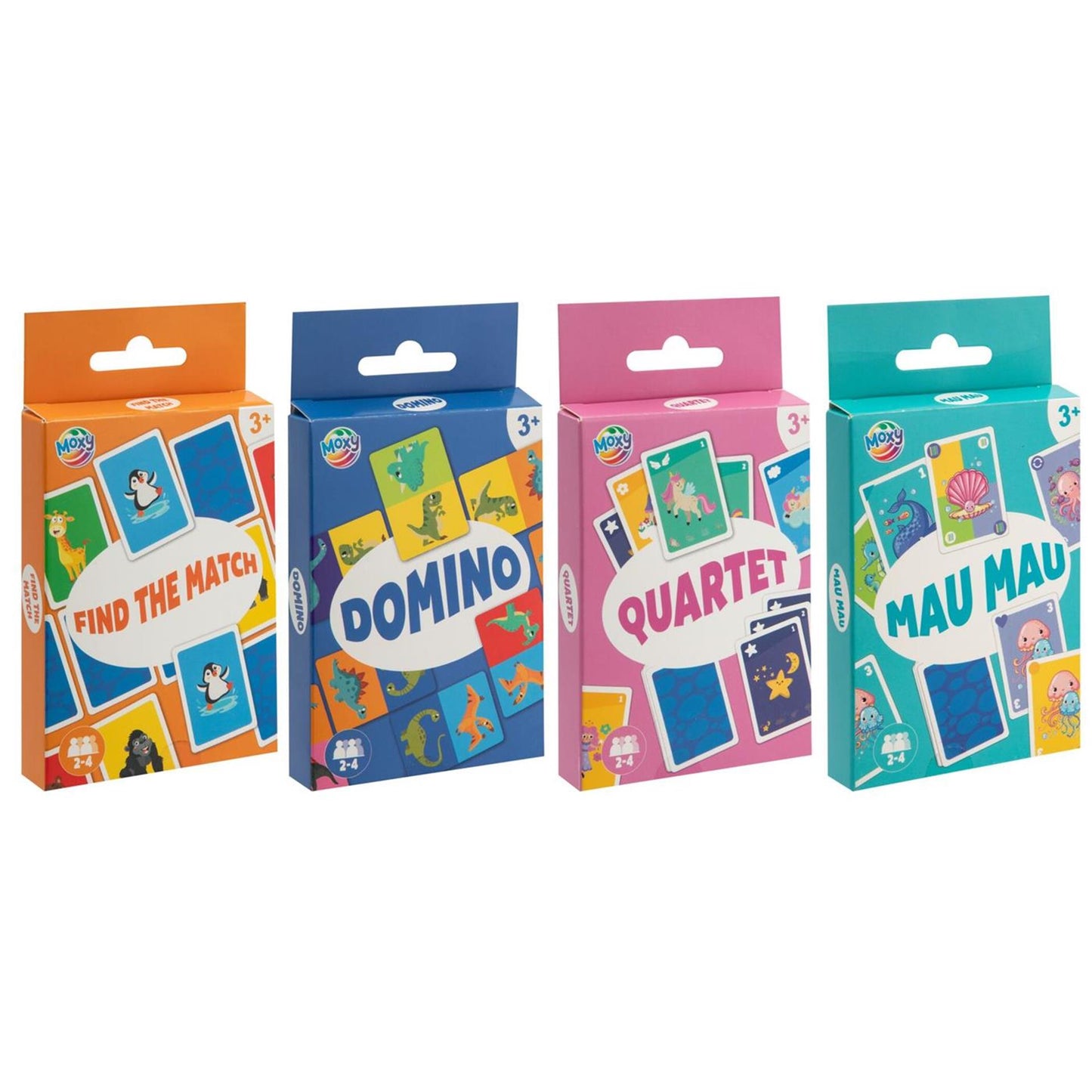 Jeu de cartes de la famille Moxy