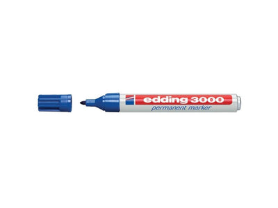 Edding marqueur permanent 3000 bleu 10 pcs