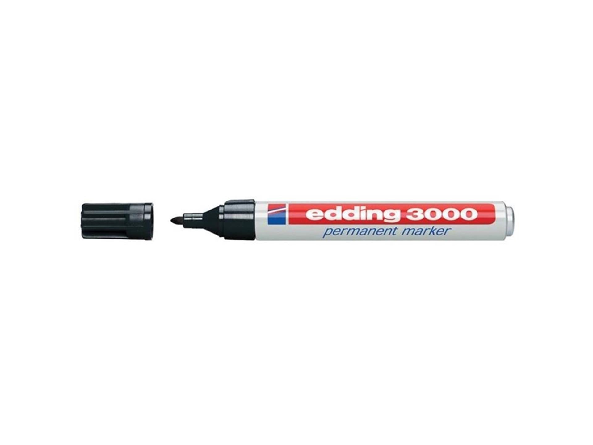Edding marqueur permanent 3000 noir 10 pcs