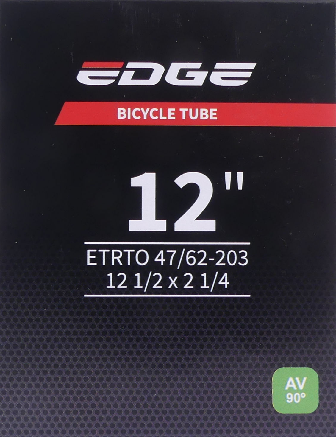 Tube intérieur de bord 12,1 2 x 2,1 4 47 62-203 AV-90 degrés