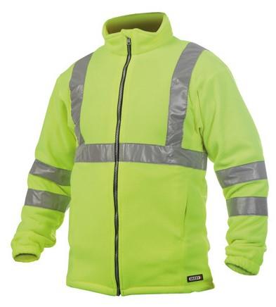 Dassy gilet polaire haute visibilité kaluga jaune gris s