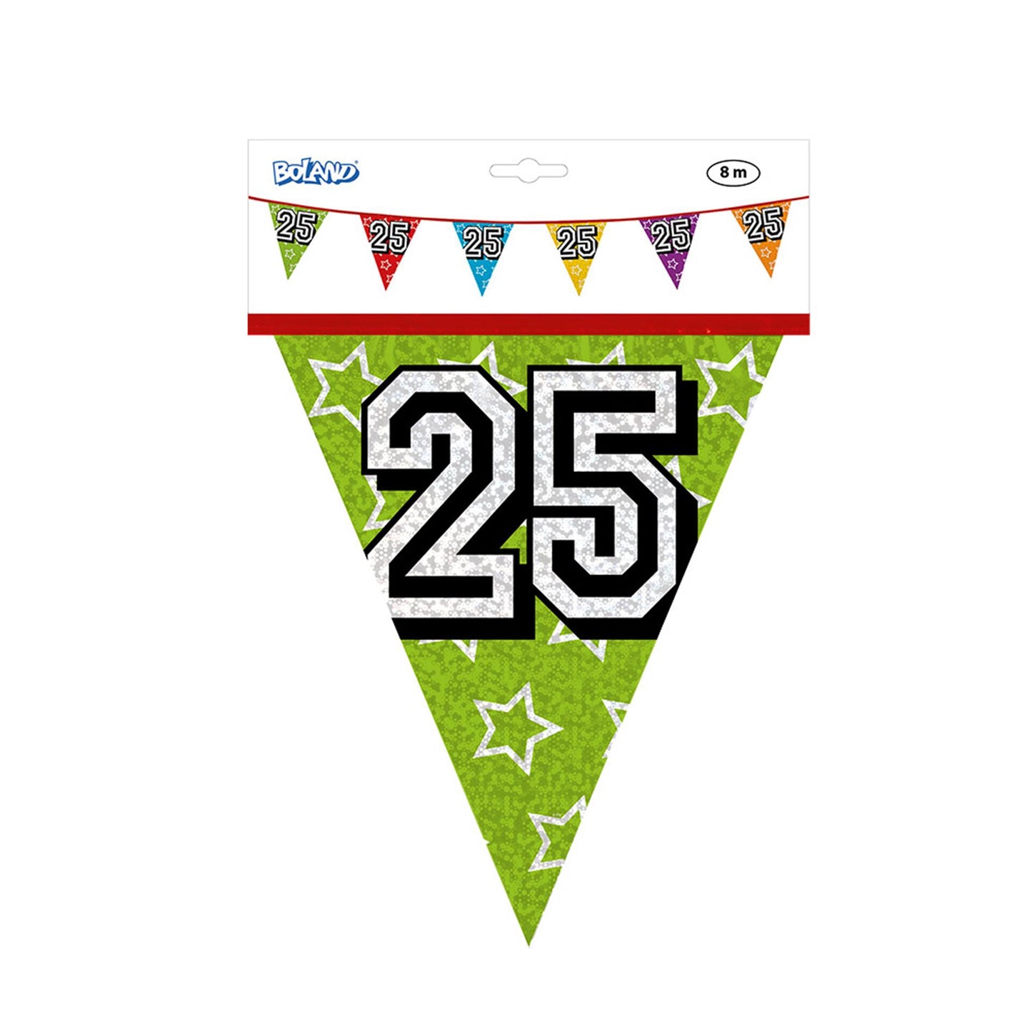 Ligne de drapeau holographique Boland 25 ans 8 mètres