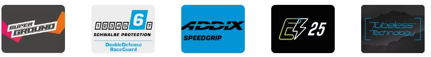 Bande de pliage Schwalbe G-one Allround DD Raceguard 27,5 x 2,25 57-584 mm-noir avec réflexion