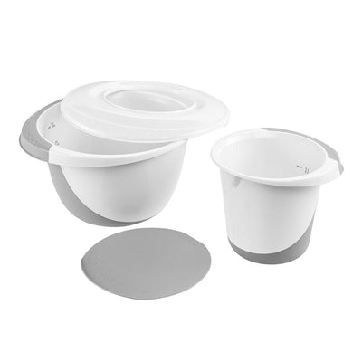 Set de bols mélangeur Keeper 1,5+3,5l blanc gris