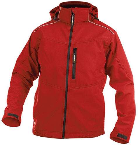 Dassy softshell tavira polyester rouge l