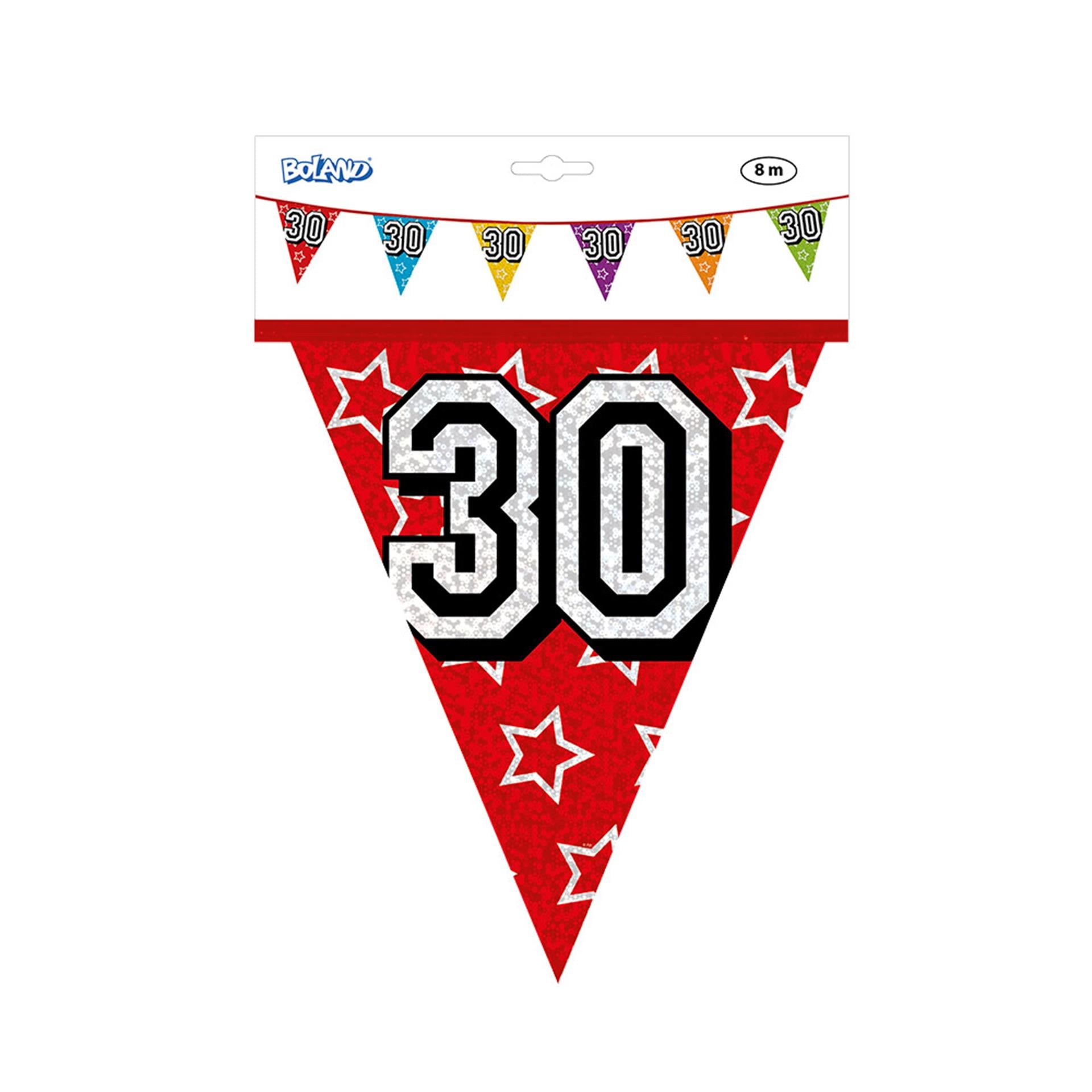 Ligne de drapeau holographique Boland 30 ans 8 mètres