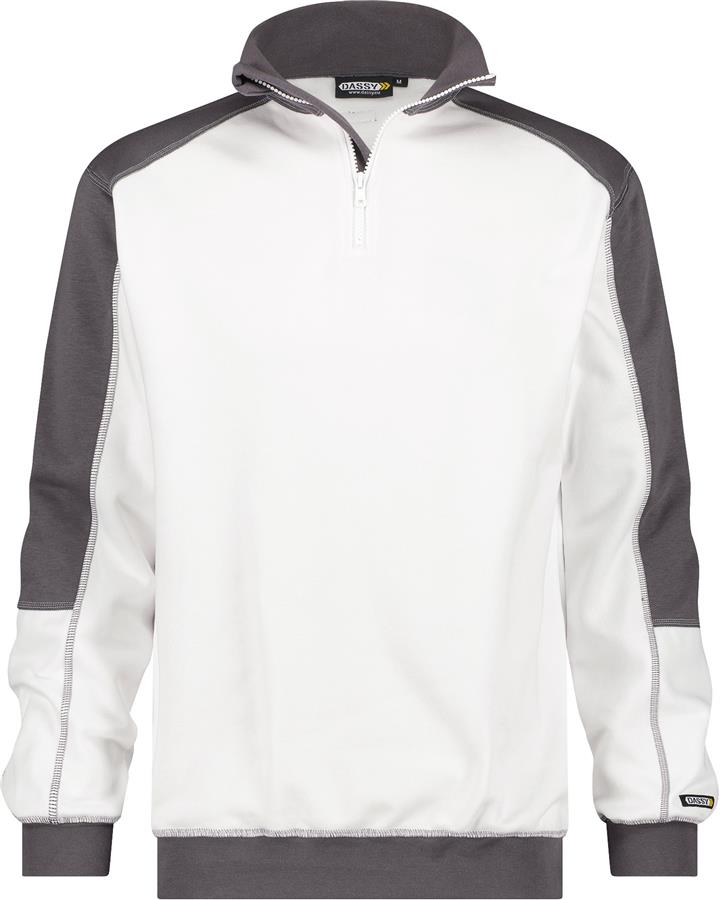 Dassy pull basiel blanc gris s