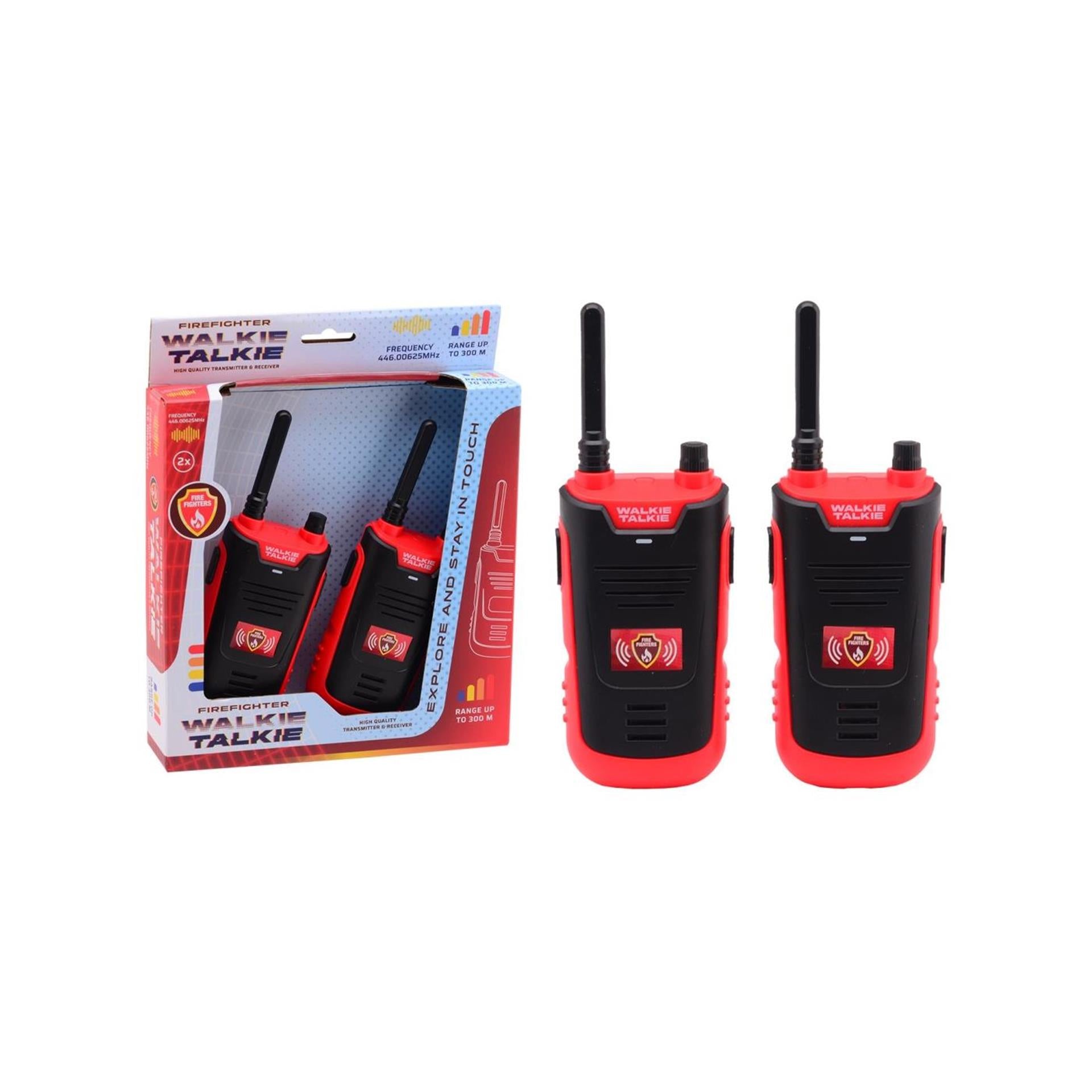 Johntoy talkie-walkie pompiers 300m