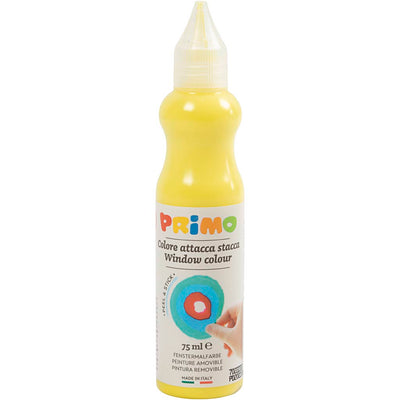 Peinture pour fenêtres Primo, d : 3,2 cm, env. 75 ml, jaune, 75 ml 1 flacon