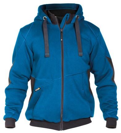Veste sweat Dassy pulse bleu azur anthracite s