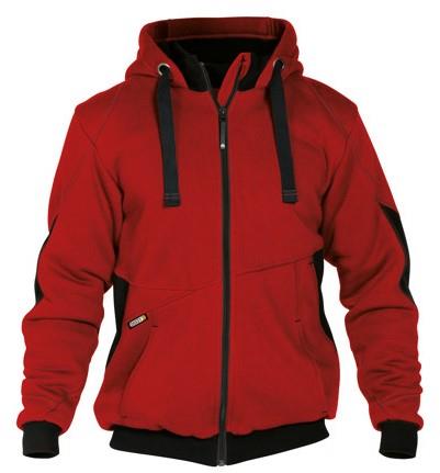 Veste sweat Dassy rouge pulse noir m